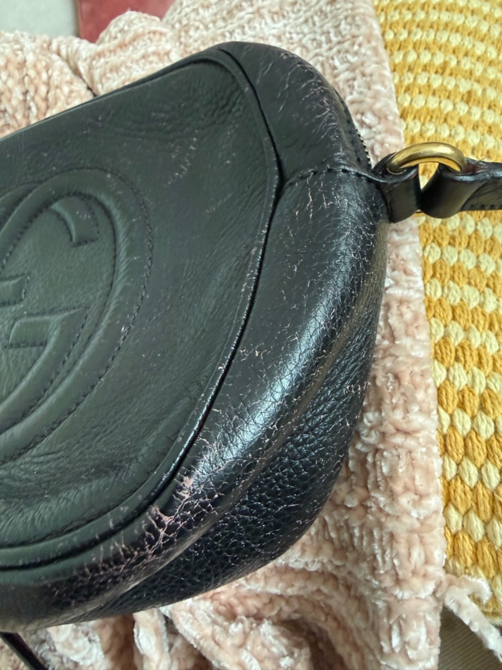 Gucci Soho Disco Crossbody Bag Black Leather Gold Hardware Tassel | Authentic - Picture 3 of 7